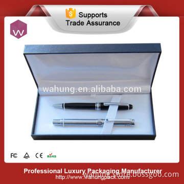 nice gift box for two pens with ribbon packaging box